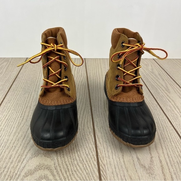 Sorel Youth Cheyanne ii Lace Leather Boots Youth Size 2 Elk (tan) Black $90 - Picture 2 of 9